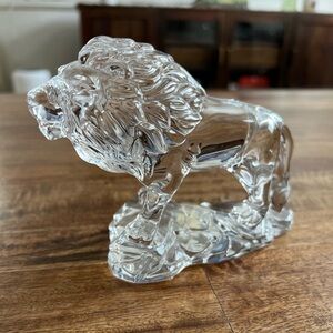 Princess House Crystal Lion Figurine
